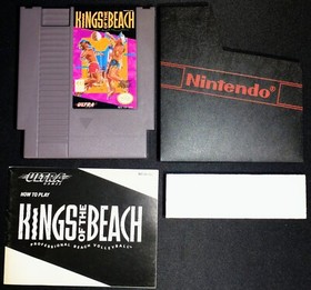 Kings of the Beach Ultra Authentic Nintendo NES EXMT+ condition COMPLETE n box!