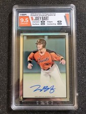 Joey Bart 2019 BOWMAN HERITAGE CHROME RC AUTO #53PA-JB GIANTS - HGA 9.5