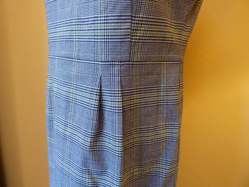Abito smanicato MEXX bianco e nero + viola check tartan aderente cappuccio a matita S14 ottime condizioni - Foto 16 di 24