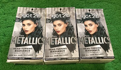 Got2B Metallics Permanent Hair Color Cosmic Teal Lot of 3