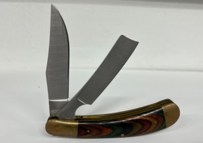 TAYLOR CUTLERY Handmade 2 Blade Folding Knife RAZOR SETO Japan Knife