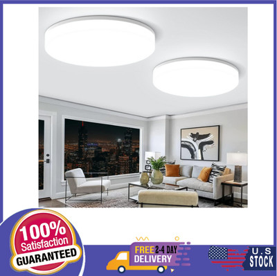 LED Ceiling Light Fixture, 2PACK 5000K Daylight LED Flush Mount Ceiling Light 18