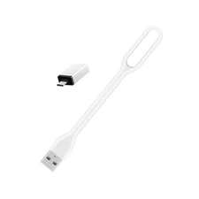 Portable 1PCS Boosting Mini USB LED Light Lamp and 1PCS Type C USB 3.0 Adaptor