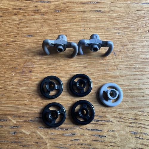 7x Lego Lenkrad Lenker, 40001, 30031