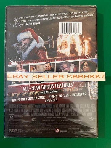 Violent Night DVD David Harbour Brand New Free Shipping - Picture 2 of 3