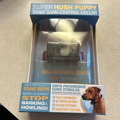 High Tech Pet Super Hush Puppy Sonic Bark Stopping Collar New