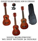 **KALA KA-15S MAHOGANY SOPRANO UKULELE W/SNARK TUNER & HEAVY DUTY PADDED BAG!!**