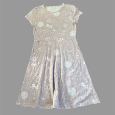 Wonder Nation Unicorn Dress Girls Size Large Short Sleeve Lightweight NEW