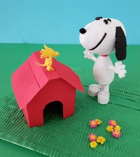 3D Quilling Art, Cartoon Character - Snoopy