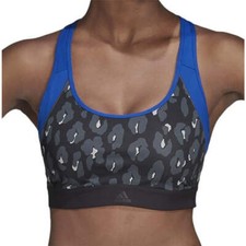 adidas Dont Rest Iteration Womens Sports Bra Black Compression Moisture Wicking