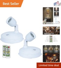 Wireless LED Picture Lights with Remote - Battery Powered Uplighting Spotlights