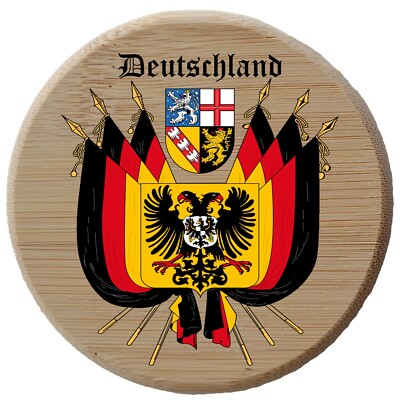 Deutschland Flag Crest Germany Authentic Bierdeckel  Beer Cover Topper Coaster