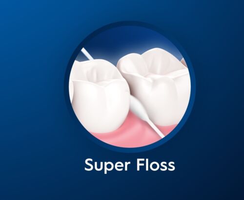 2 x Oral B Super Floss 50 hebras de corte pre enhebradoras | hilo dental encías saludables - Imagen 3 de 9