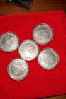 Lot of 5 – 1 oz .999 Fine Silver Prospector Rounds in Capsules – Vintage Style