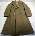 Vintage WW2 US Military Wool Melton Overcoat Double Breasted