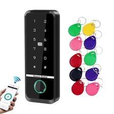 WiFi Access Control Keyboard Fingerprint Door Lock 125Khz EM+13.56Mhz MF RFID...
