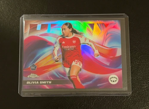 Olivia Smith RC HELIX SSP, 2025-26 Topps Chrome UEFA Women’s Champions League