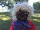 Vintage Americana Apple Headed Dolls, Lot Of 2, With Stands — photo 4