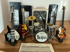 Fairfield Mint-Beatles Ed Sullivan Detailed Scale Instruments Complete Set Rare
