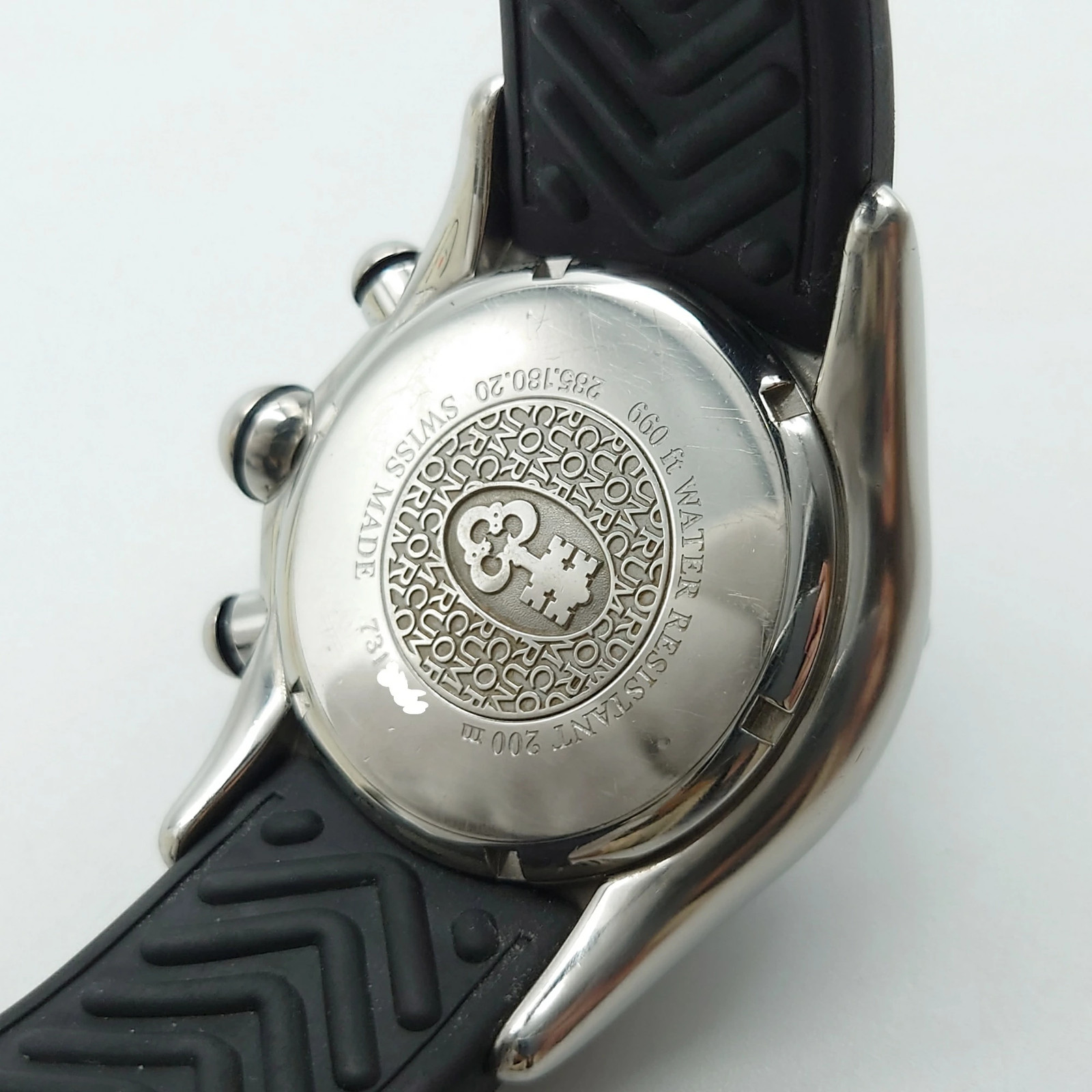 CORUM Bubble Chronograph Watch Automatic Black Si… - image 8