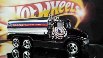 HOT WHEELS CASTED 1991 TRANS H2O WATER TANKER TRUCK NICE AWESOME
