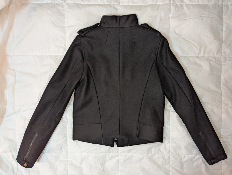 Rag & Bone Black March Jacket Size 2 Wool Felt Military Style NWT - Image 3 of 4