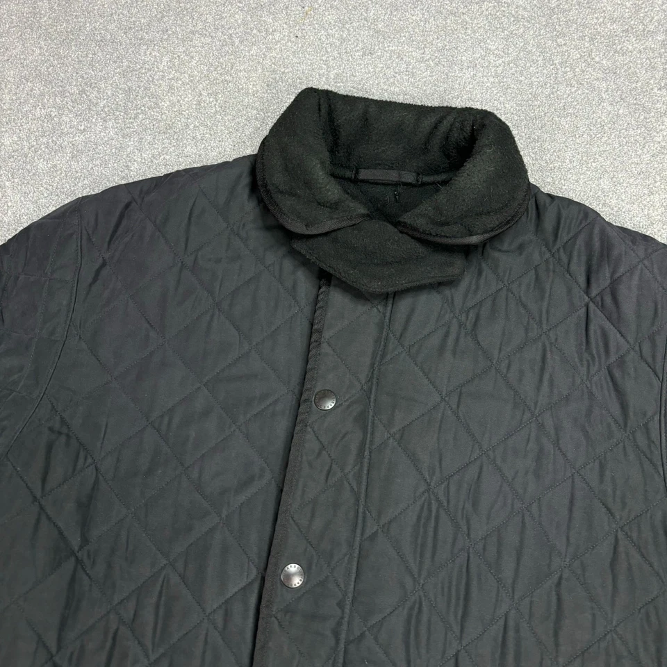 Barbour Jacket Adult Extra Large Black Quilted Hunting Country Field Lined Mens - Image 3 of 4