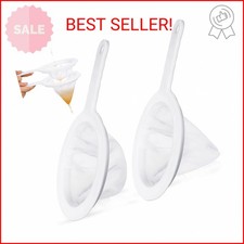 Yinkin 2 Pcs Baby Brine Shrimp Net Sieve Fish Net Aquarium 80 Mesh 200 Mesh Siev