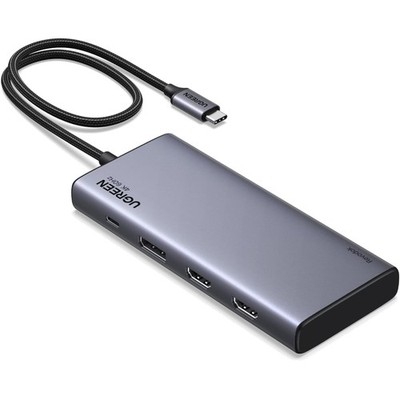 Revodok Pro Triple Display Dock USB C Hub 2HDMI DP4K@60Hz max., Docking Stati...