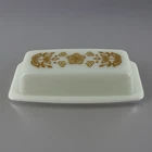 Vintage Pyrex Butterfly Gold Butter Dish Kitchen Decor Retro kitchen Glass USA