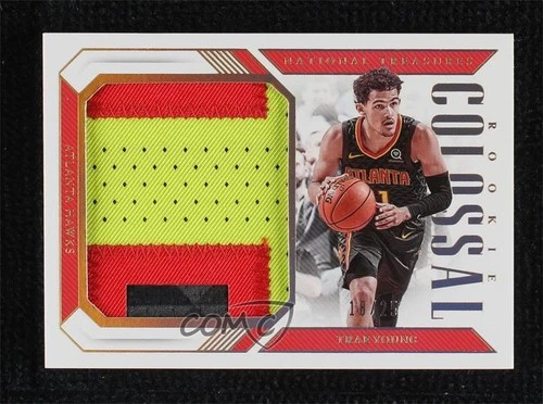 2018 Panini National Treasures Colossal Rookie Materials Prime /25 Trae Young RC