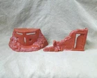 Vintage Marx Toys - Battleground: Brown Pillbox and Damaged Building Lot