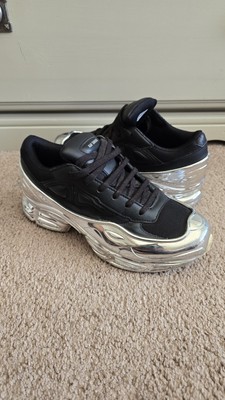 USED Adidas x Raf Simons Ozweego Mirrored Black Metallic EE7944 6