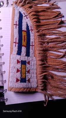 #ad #ad Sioux Handmade Beaded Knife Sheath $150.00