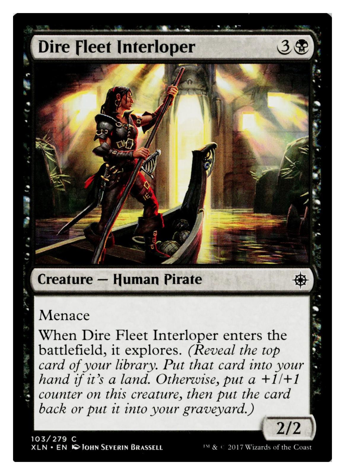 Dire Fleet Interloper 103 Common Ixalan Magic: The Gathering Near Mint