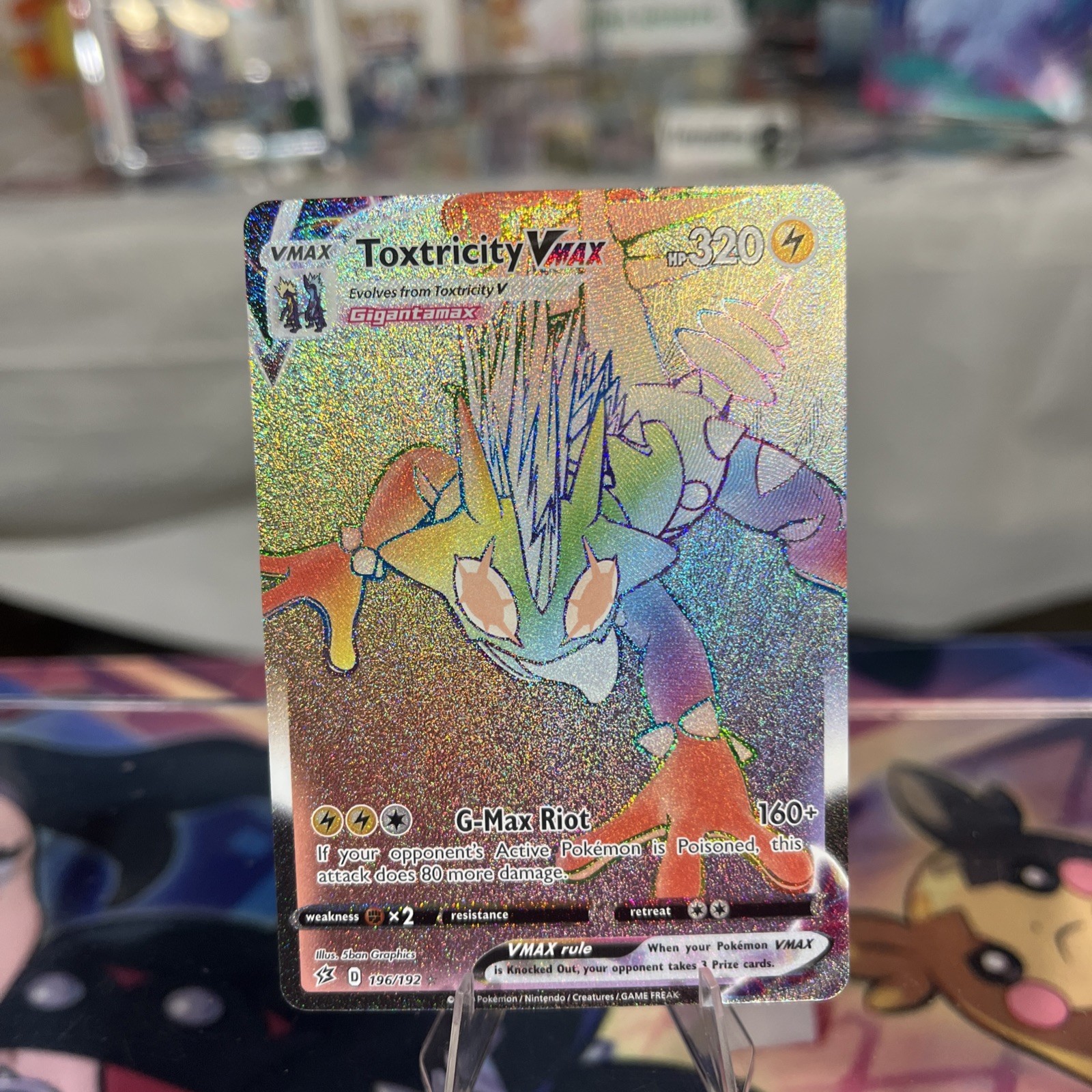 Toxtricity VMAX (Secret) 196/192 Swsh02: Rebel Clash Holo