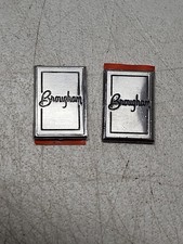 1980s Oldsmobile Cutlass Supreme Brougham Metal Emblem Badge Lot Of 2 Nos Gm