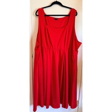 Torrid 6 Square Neck Sleeveless Fit Flare Knee Length Dress Plus Size 6x 30