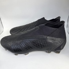 adidas Predator Accuracy  FG NIGHTSTRIKE Core Black BLACKOUT Laceless Mens 7