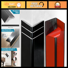 4Pcs 45" Self-Adhesive Black Metal Corner Protectors for Wall  Furniture Safety