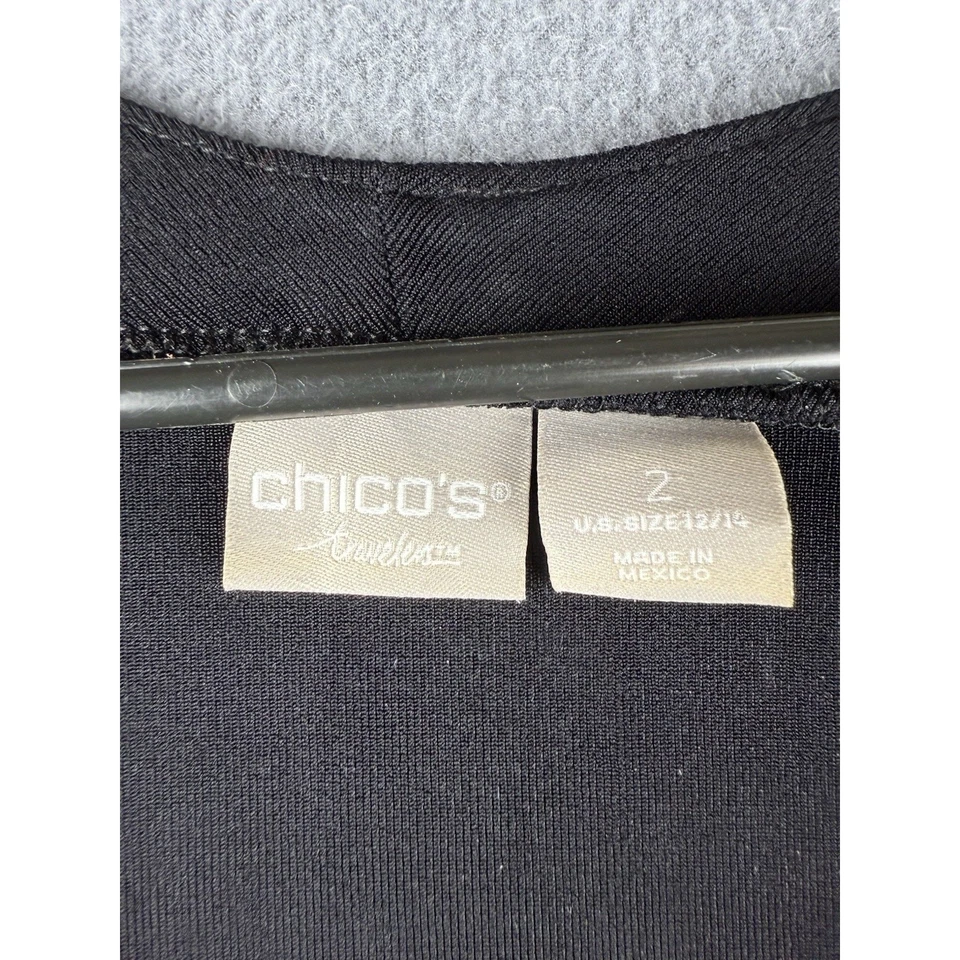 Top Chicos Travelers Talla 2 Grande Slinky Negro Manga 3/4 CUELLO REDONDO Versátil Foto 4 de 4