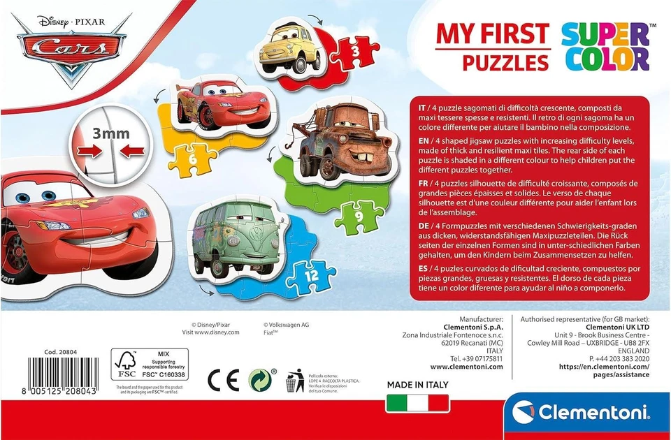My First Puzzle Disney Cars 3 6 9 12 Piece Puzzles - Image 3 of 3