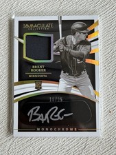 2021 Panini Immaculate Brent Rooker Monochrome autograph RPA RC Patch #d/25 AUTO