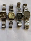 Lot of 4 Seiko Automatic Watches  Day Date  Working Vintage Seiko 5 Mens Watches