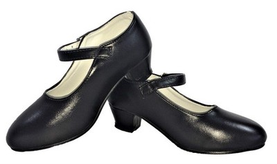 Flamenco Tanzschuhe für Mädchen und Damen, schwarz., Schwarz , 37 EU