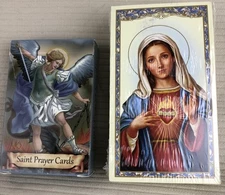 Catholic Religious Holy Prayer Card Lot 150 Saints Women Ambrosiana Autom