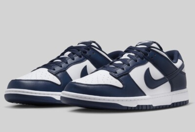 HF5441-107 Nike Dunk Low Retro White White Midnight (Men's HF5441-107 Nike Dunk Low Retro White White Midnight (Men's