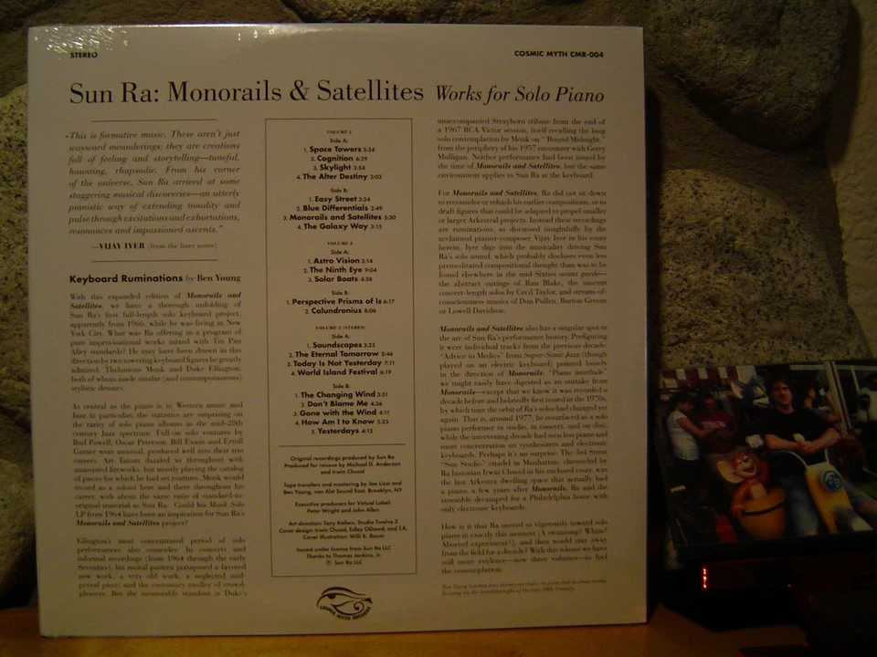 Монорельсы и спутники SUN RA: работает для сольных томов для фортепиано 1, 2, 3 3xLP/1966 редкая - Изображение 2 из 2