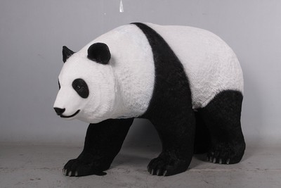Walking Panda Life Size Resin Statue Jungle Animal Theme Decor Display Prop