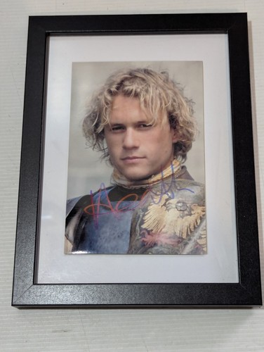 Heath Ledger Signed Autograph 4x6 Photo with COA  Knights Tale - Foto 1 di 5